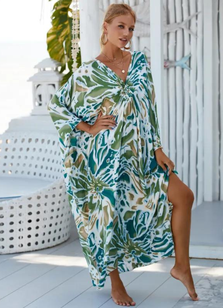 Robe Tropicale en Fibre de Bambou