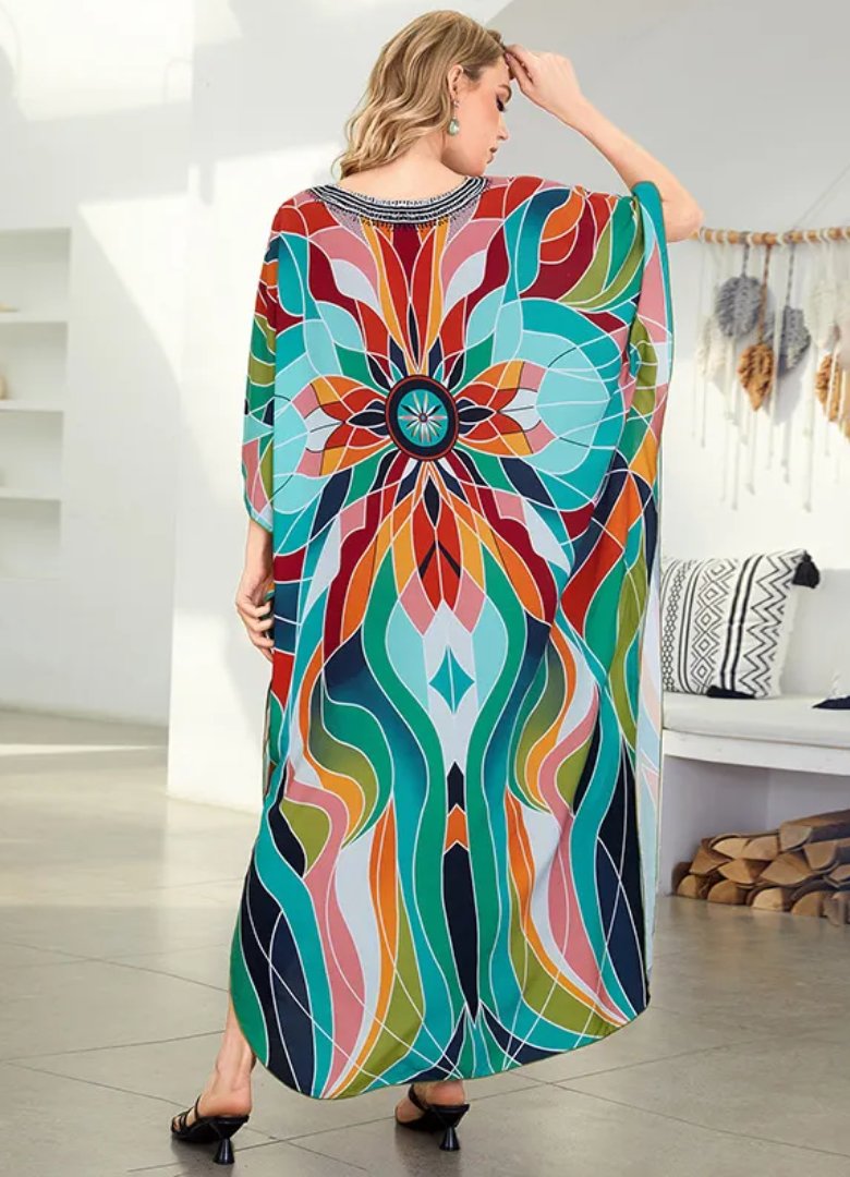 Robe Tropicale en Fibre de Bambou