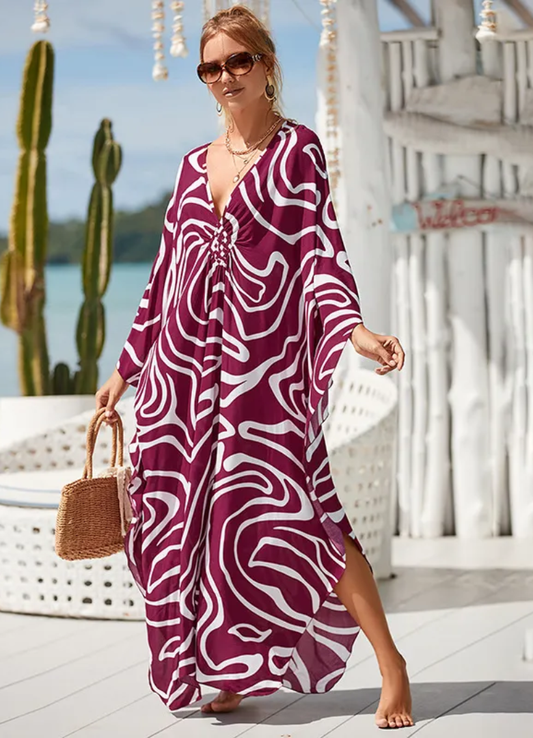 Robe Tropicale en Fibre de Bambou