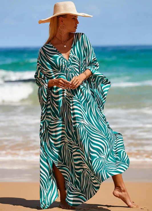 Robe Tropicale en Fibre de Bambou