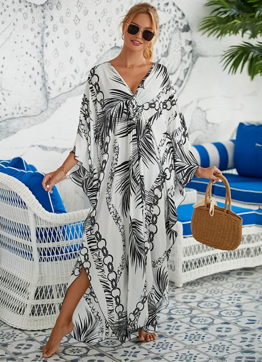 Robe Tropicale en Fibre de Bambou