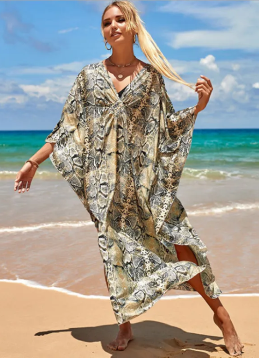 Robe Tropicale en Fibre de Bambou