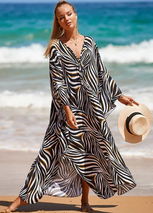 Robe Tropicale en Fibre de Bambou