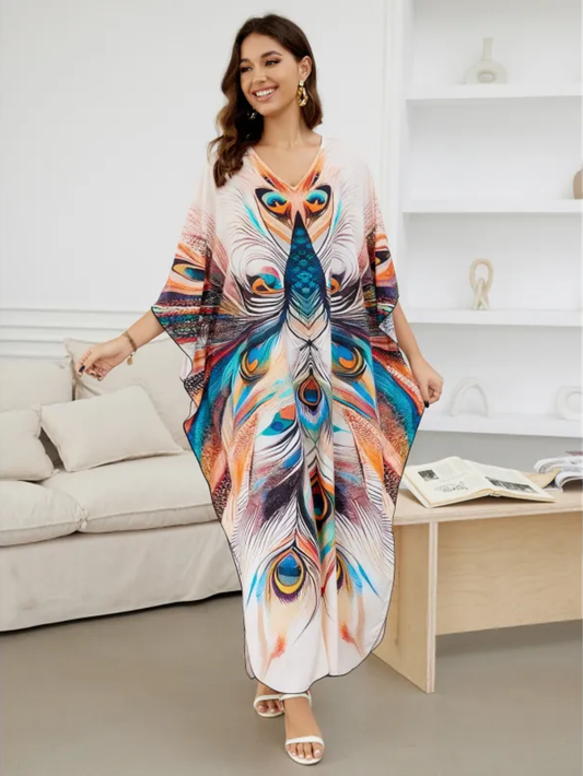 Robe Tropicale en Fibre de Bambou