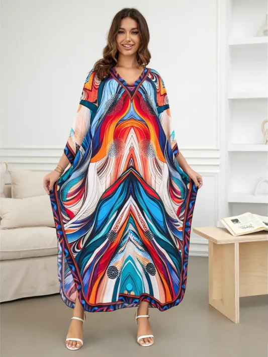 Robe Tropicale en Fibre de Bambou