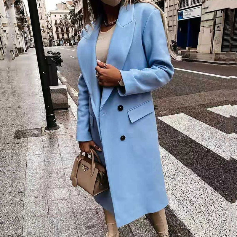 Manteau Long Aubrey Élégant pour Femmes