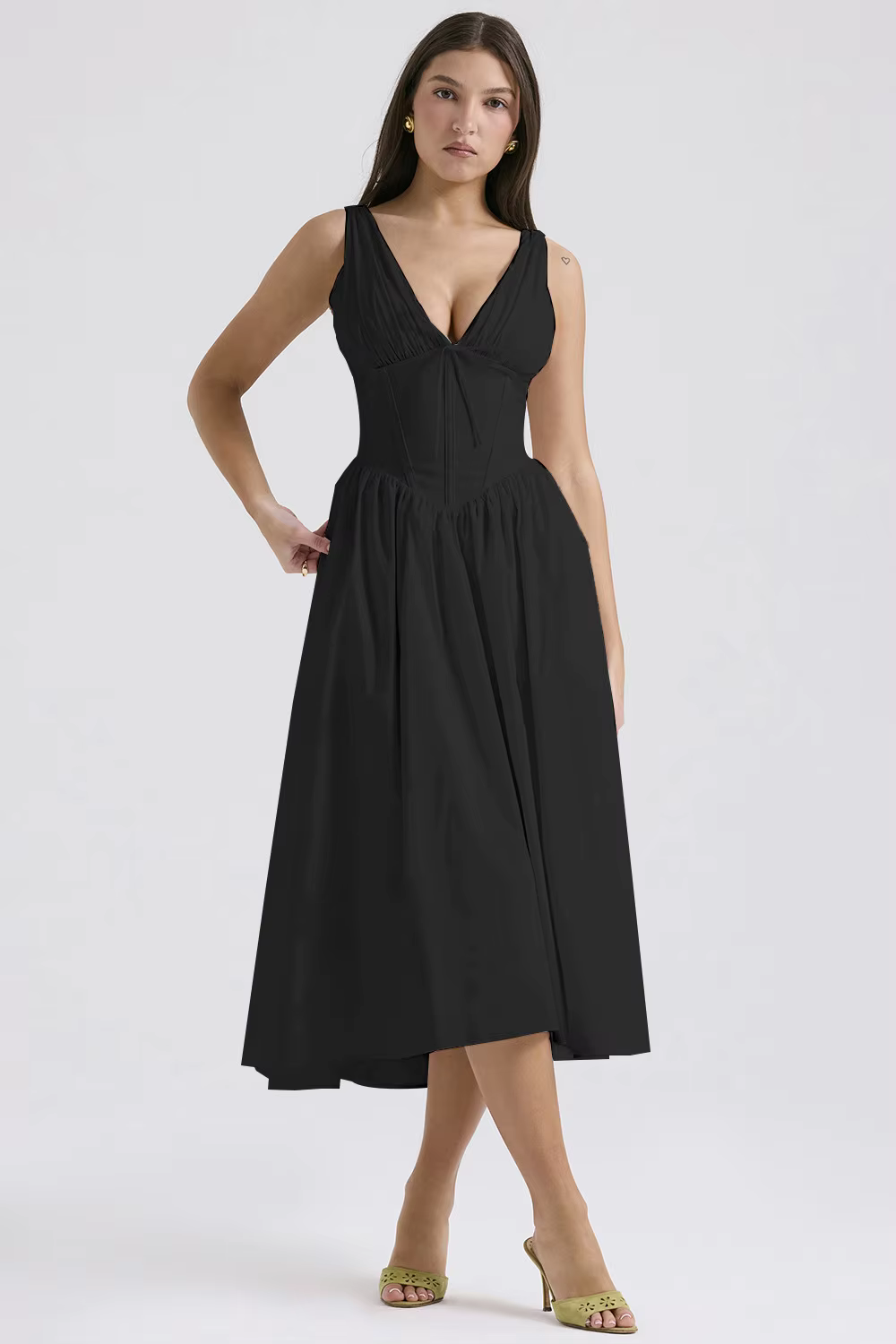 Robe Longue avec Taille Cintrée