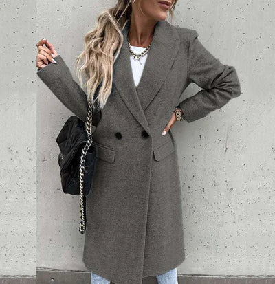 Manteau Long en Laine pour Femmes